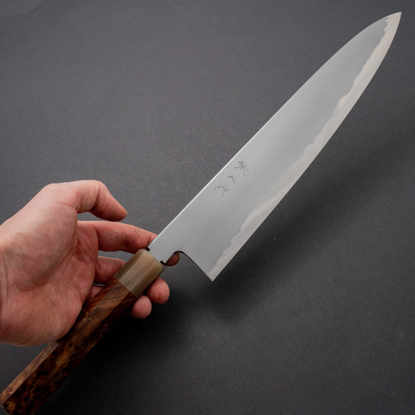 Tetsujin Blue #2 Kasumi Gyuto 300mm Riisgaard Elm Burl Handle - Tetogi