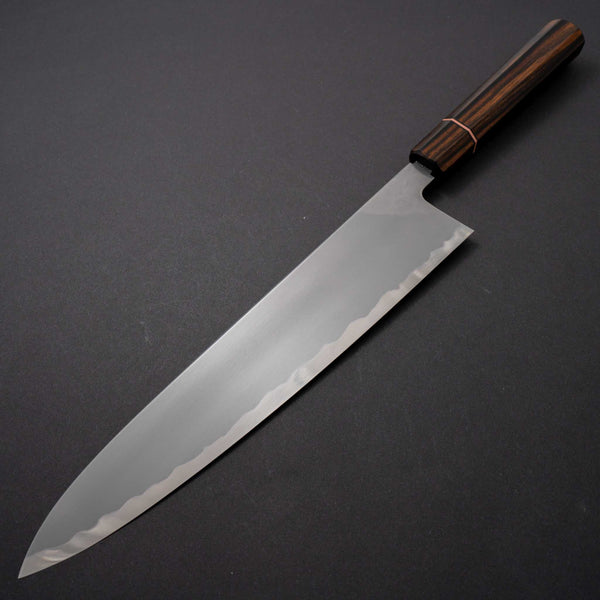 Tetsujin Blue #2 Kasumi Gyuto 300mm Riisgaard Makassar Ebony Handle - Tetogi