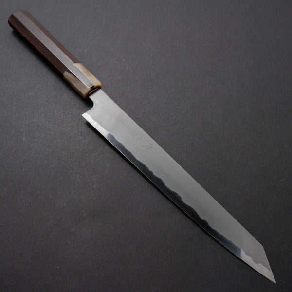 Tetsujin Blue #2 Kasumi Kiritsuke Sujihiki 240mm Taihei Ebony Handle - Tetogi