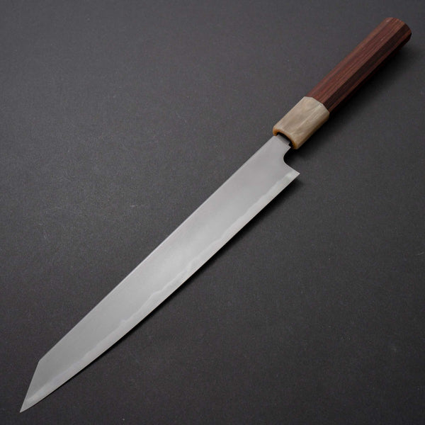 Tetsujin Blue #2 Kasumi Kiritsuke Sujihiki 240mm Taihei Rosewood Handle - Tetogi