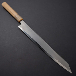 Tetsujin Blue #2 Kasumi Kiritsuke Sujihiki 300mm Ho Wood Handle - Tetogi