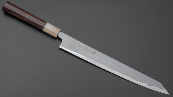 Tetsujin Blue #2 Kasumi Kiritsuke Sujihiki 300mm Taihei Wood Handle - Tetogi