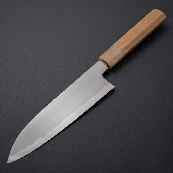 Tetsujin Blue #2 Kasumi Santoku 180mm Ho Wood Handle - Tetogi