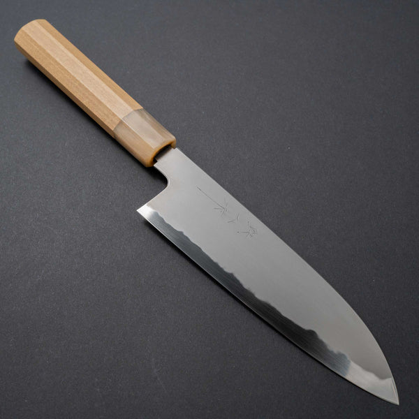 Tetsujin Blue #2 Kasumi Santoku 180mm Ho Wood Handle - Tetogi