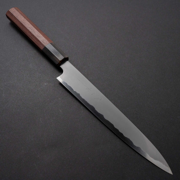 Tetsujin Blue #2 Kasumi Sujihiki 210mm Taihei Rose Wood Handle - Tetogi