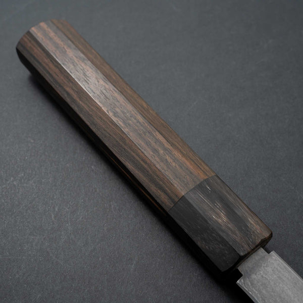 Tetsujin Blue #2 Metal Flow Kiritsuke Gyuto 240mm Taihei Makassar Ebony Handle - Tetogi