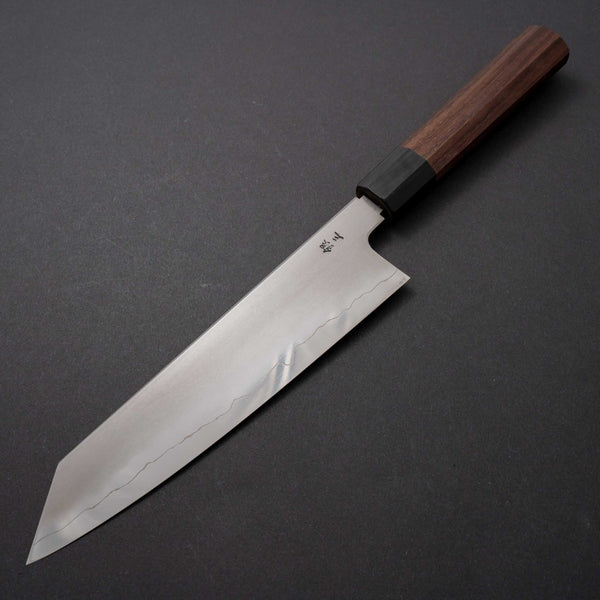 Tetsujin Silver #3 Kasumi Kiritsuke Gyuto 210mm Taihei Wood Handle (Black Horn) - Tetogi