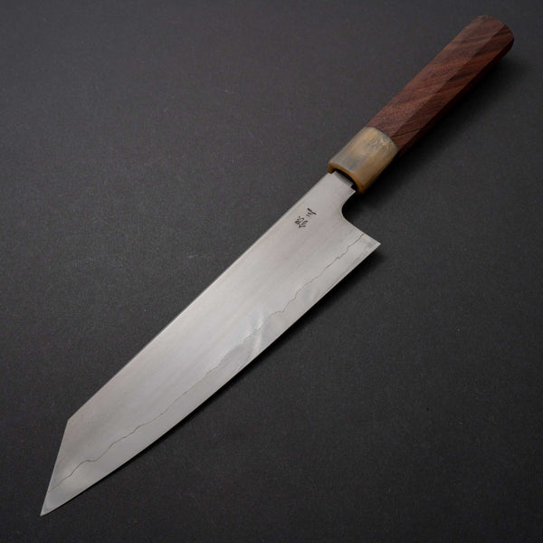 Tetsujin Silver #3 Kasumi Kiritsuke Gyuto 210mm Taihei Wood Handle (Blond Horn) - Tetogi